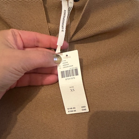 By Anthropologie Mock-Neck Mini Dress NWT XS - Picture 6 of 8